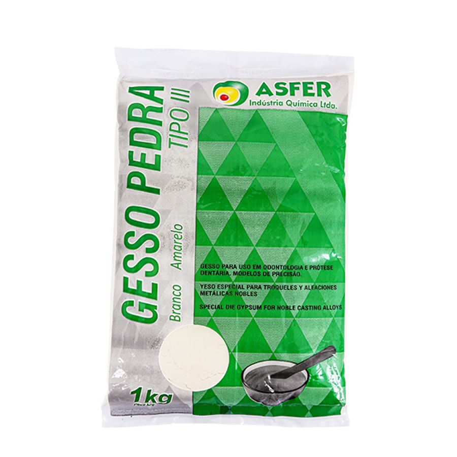 Gesso Pedra Tipo III Branco - Asfer
