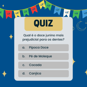 doce junino prejudicial aos dentes