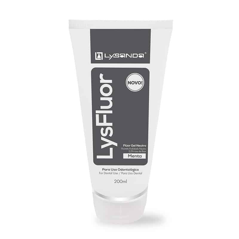 FLUOR EM GEL LYSFLUOR NEUTRO MENTA - LYSANDA