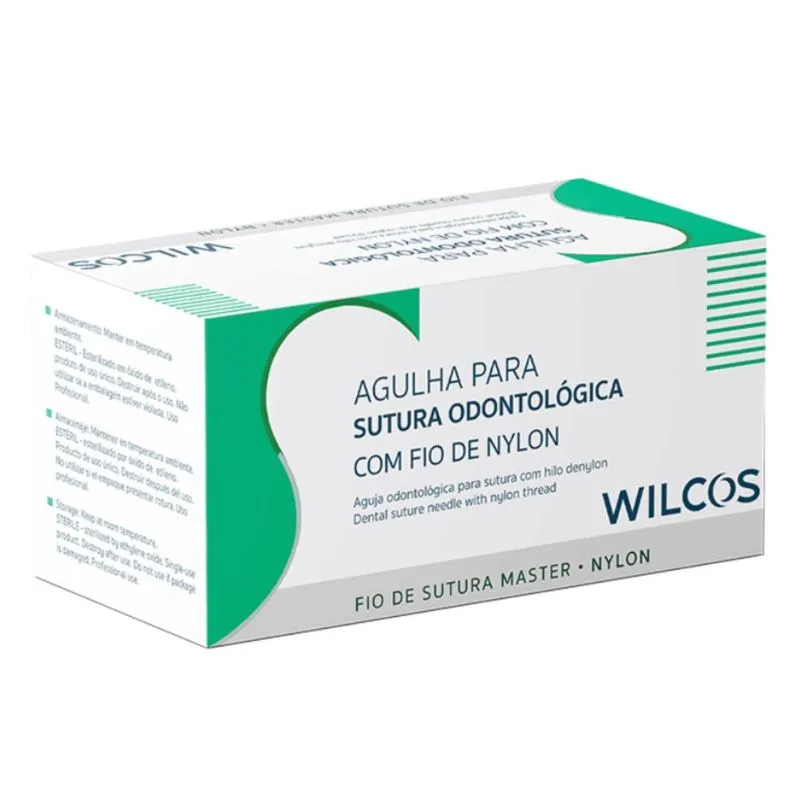 Fio Sutura Nylon 4.0 1/2 Circ c/ 17mm c/ 24 - Wilcos